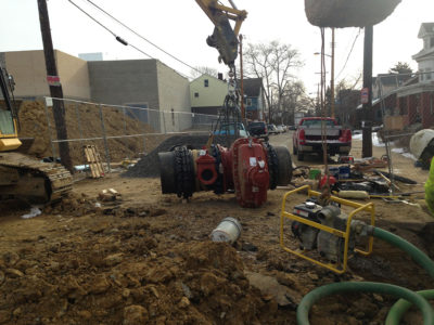 watermain value work